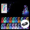 Lampki choinkowe 50m 500 LED kolorowe RGB z pilotem zewnętrzne 31V - 8433325382186