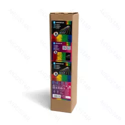 Lampki sople 16x30cm świąteczne meteory led padający śnieg RGB ip44 - 8433325366339