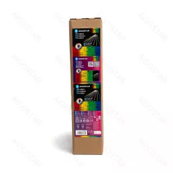 Lampki sople 16x30cm świąteczne meteory led padający śnieg RGB ip44 - 8433325366339