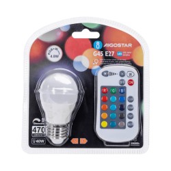 LED G45 E27 4.8W RGB - 8433325197575