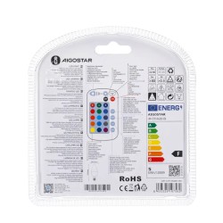 Żarówka świecowa LED C37 E14 4,8W RGB wielobarwna sterowana pilotem - 8433325197582