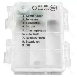 Płaska taśma świetlna siatkowa na 3 baterie AA, RGBY, 3m - 8433325298319