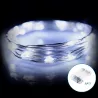 Taśma świetlna z drutu miedzianego na baterie guzikowe, Zimna biel, - 8433325297121