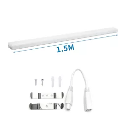 Listwa led 1.5m 50W plafon z bezcieniowym łączeniem biała zimna - 8433325290146