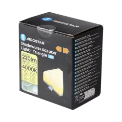 Złączka trójkąt 2W neutralny do listew led z bezcieniowym łączeniem - 8433325338787
