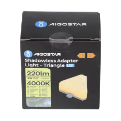Złączka trójkąt 2W neutralny do listew led z bezcieniowym łączeniem - 8433325338787