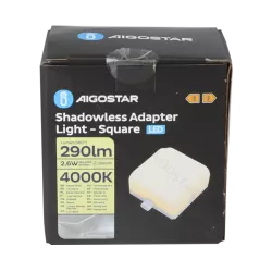 Złączka kwadrat 2W neutralny do listew led z bezcieniowym łączeniem - 8433325338794