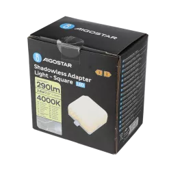Złączka kwadrat 2W neutralny do listew led z bezcieniowym łączeniem - 8433325338794