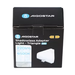 Złączka trójkąt 2W biały zimny do listew led z bezcieniowym łączeniem - 8433325338800