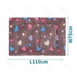 Pluszowy dywanik rozmiar L 110x75x3cm mata z futerkiem dla psa i kota - 8719138047437