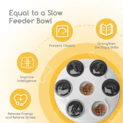 Interaktywny karmnik-puzzle dla zwierząt 23,5x23,5x7,2cm - 8719138060061