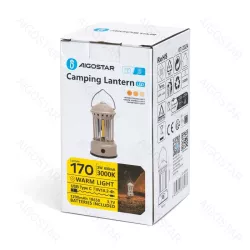 Lampka kempingowa 2W/170lm USB turystyczna z uchem do powieszenia - 8433325378073