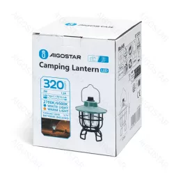 Lampka kempingowa 3W/320lm USB turystyczna z uchem dwie barwy światła - 8433325378080