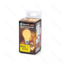 Żarówka LED Filament E27 G45 4W 400lm 2200K ciepła biała ściemnialna - 8433325370817