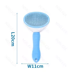 Szczotka o cienkich metalowych włosach dla psa i kota samoczyszcząca - 8719138049387