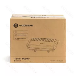 Grill Panini opiekacz z nieprzywierającą płytą ceramiczną o mocy 1000W - 8433325311353