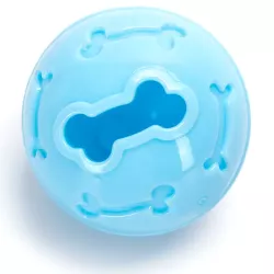 Piłka 7cm zabawka z miejscem na przysmaki smakołyki dla małego psa - 8719138215201