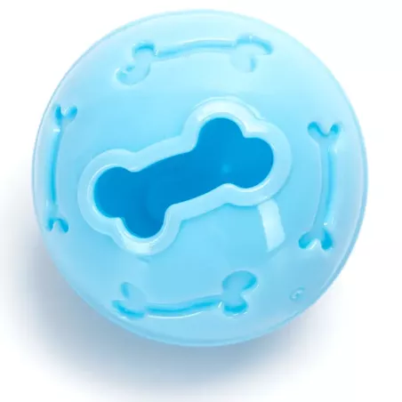 Piłka 7cm zabawka z miejscem na przysmaki smakołyki dla małego psa - 8719138215201