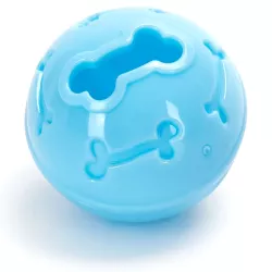 Piłka 7cm zabawka z miejscem na przysmaki smakołyki dla małego psa - 8719138215201