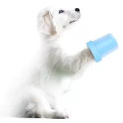 Kubek do mycia łap D9.5xH11cm silikonowy czyścik miękka szczotka - 8719138219483