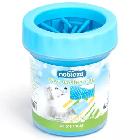 Kubek do mycia łap D9.5xH11cm silikonowy czyścik miękka szczotka - 8719138219483