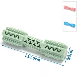 Kość dla psa gryzak gumowa zabawka z wypustkami do czyszczenia zębów - 8719138215331