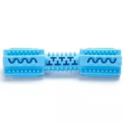 Kość dla psa gryzak gumowa zabawka z wypustkami do czyszczenia zębów - 8719138215331