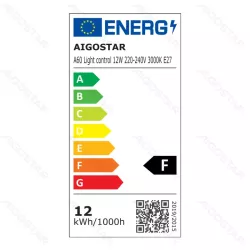 Żarówka E27 12W 3000K z czujnikiem zmierzchu biała ciepła 1170lm A60 - 8433325387013