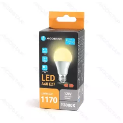 Żarówka indukcyjna LED z czujnikiem światła A60 E27 12W 3000K - 8433325387020