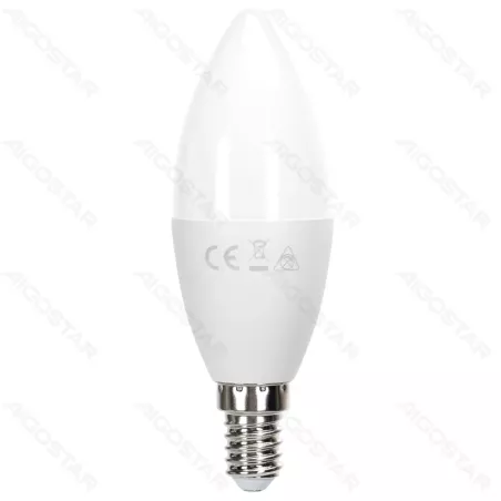 Żarówka LED 11W/230V 6500K 1060lm świecowa C37 E14 barwa biała zimna - 8433325387235