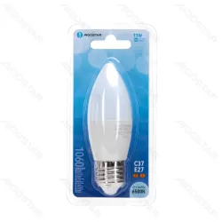 Żarówka LED 11W/230V 6500K 1060lm świecowa C37 E27 barwa biała zimna - 8433325387297