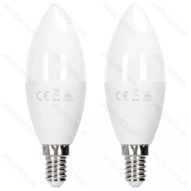 Żarówka LED 11W 4000K 1060lm neutralne świecowe C37 E14 opak. 2szt - 8433325387341