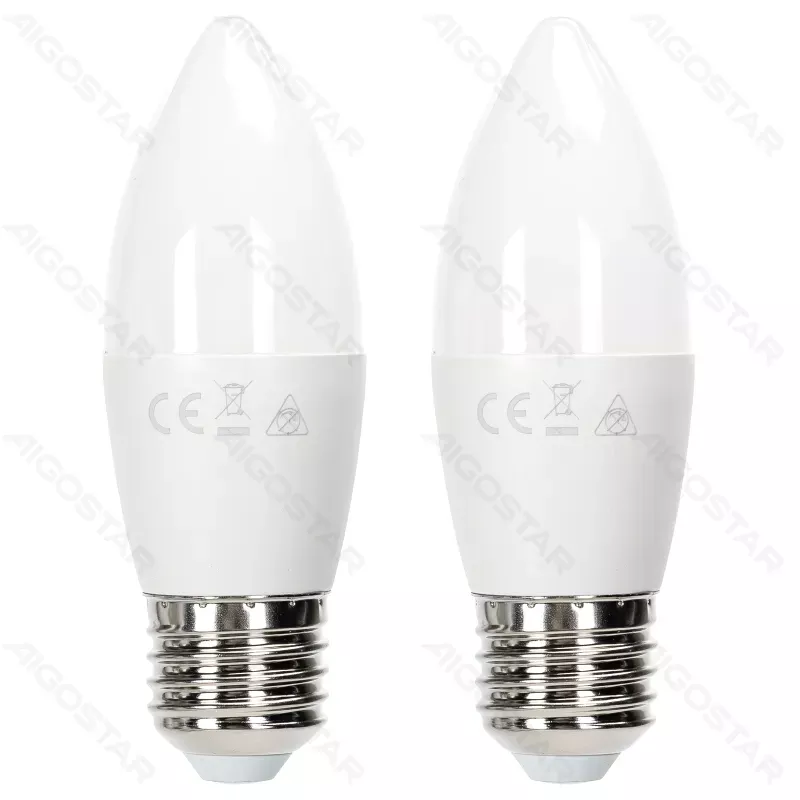 Żarówka LED 11W 3000K 1170lm białe ciepłe świecowe C37 E14 opak. 2szt - 8433325387389