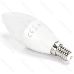 Żarówka LED 12W 6500K 1170lm biała zimna świecowa C37 E14 opak. 2szt - 8433325387600