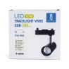 LED Dwuprzewodowe światło szynowe czarne 10W - 8433325198640