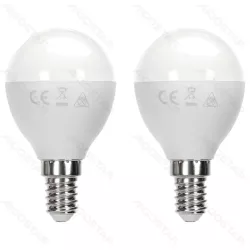 Żarówka LED 11W 4000K 1060lm biała kulka G45 E14 2szt białe neutralne - 8433325387822