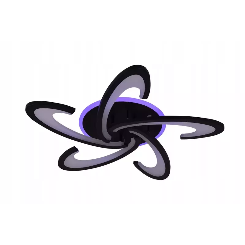 Nowoczesna Lampa Sufitowa RGB Plafon LED z Pilotem BT - 5905965398542