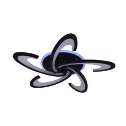 Nowoczesna Lampa Sufitowa RGB Plafon LED z Pilotem BT - 5905965398542