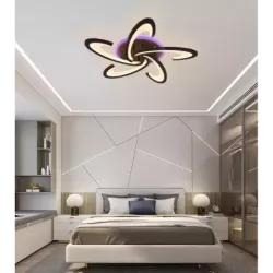 Nowoczesna Lampa Sufitowa RGB Plafon LED z Pilotem BT - 5905965398542