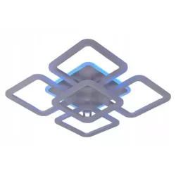 Żyrandol LED RGB Kwadrat Plafon Lampa Sufitowa Kwadratowa Biała - 5905965398573