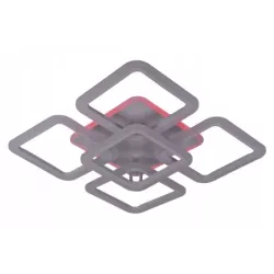 Żyrandol LED RGB Kwadrat Plafon Lampa Sufitowa Kwadratowa Biała - 5905965398573