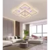 Żyrandol LED RGB Kwadrat Plafon Lampa Sufitowa Kwadratowa Biała - 5905965398573