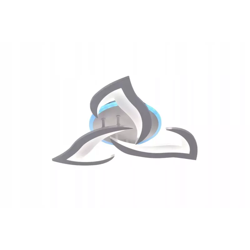 Lampa Sufitowa RGB Kwiat Lotosu do Sypialni Biała Żyrandol LED z Pilotem - 5905965398641