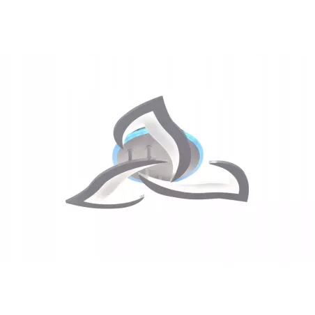 Lampa Sufitowa RGB Kwiat Lotosu do Sypialni Biała Żyrandol LED z Pilotem - 5905965398641