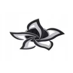 Lampa Sufitowa RGB Kwiat Lotosu do Sypialni Czarna Żyrandol LED z Pilotem - 5905965398511