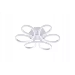 Nowoczesna Lampa Sufitowa LED Plafon z Pilotem BT Biała - 5905965398603