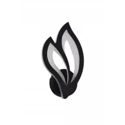 Nowoczesny Kinkiet Ścienny LED Lampka Nocna Kwiat Lotosu Czarny - 5905965398122