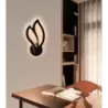 Nowoczesny Kinkiet Ścienny LED Lampka Nocna Kwiat Lotosu Czarny - 5905965398122