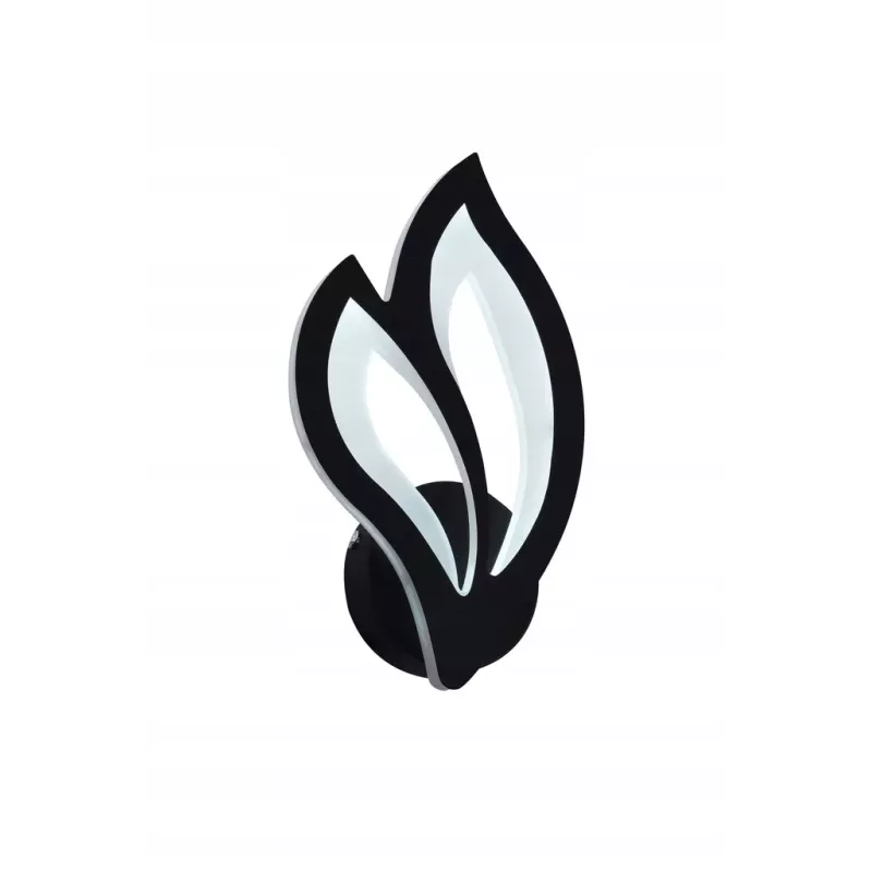 Nowoczesny Kinkiet Ścienny LED Lampka Nocna Kwiat Lotosu Czarny - 5905965398122