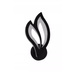 Nowoczesny Kinkiet Ścienny LED Lampka Nocna Kwiat Lotosu Czarny - 5905965398122